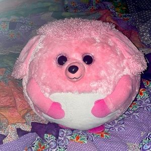 - NWT Beanie Ballz (beanie babies) Pink Poodle stuffed animal